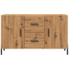 Aparador de madera de ingeniería roble artisan 100x36x60 cm 4