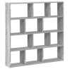 Estante cubo de pared 12 compartimentos madera gris sonoma 2