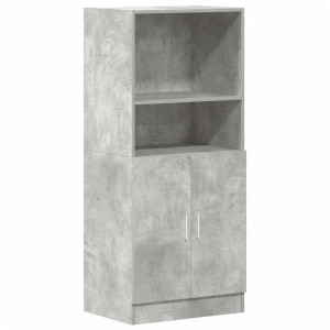 Mueble cocina madera ingeniería gris hormigón 57x41.5x131.5 cm H