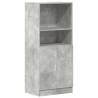 Mueble cocina madera ingeniería gris hormigón 57x41.5x131.5 cm 2