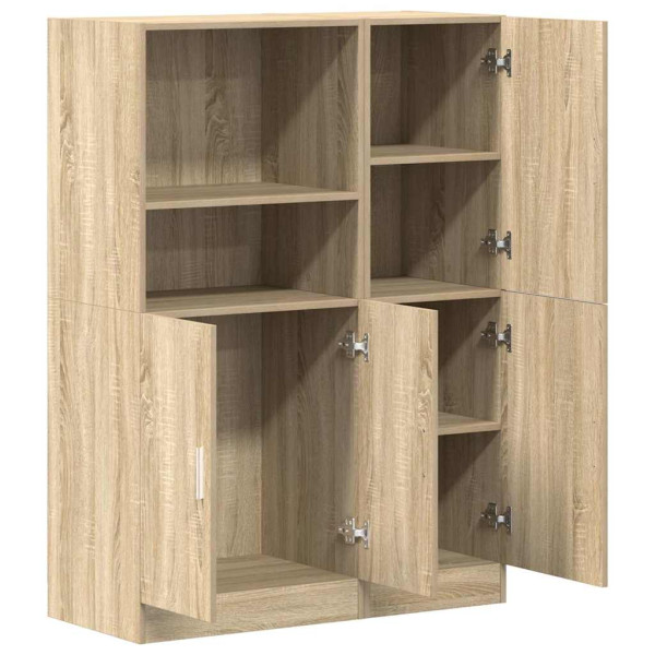 Set de muebles de cocina 2 pzas madera ingeniería roble sonoma M 4