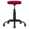 Silla de oficina giratoria de terciopelo rojo tinto 4