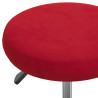 Silla de oficina giratoria de terciopelo rojo tinto 5