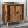 Mueble de lavabo madera de ingeniería envejecida 58x33x60 cm 1