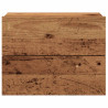 Mesitas de noche de pared 2 uds madera envejecida 40x32x30 cm 4