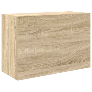 Mueble de pared baño madera ingeniería roble Sonoma 60x25x40 cm H