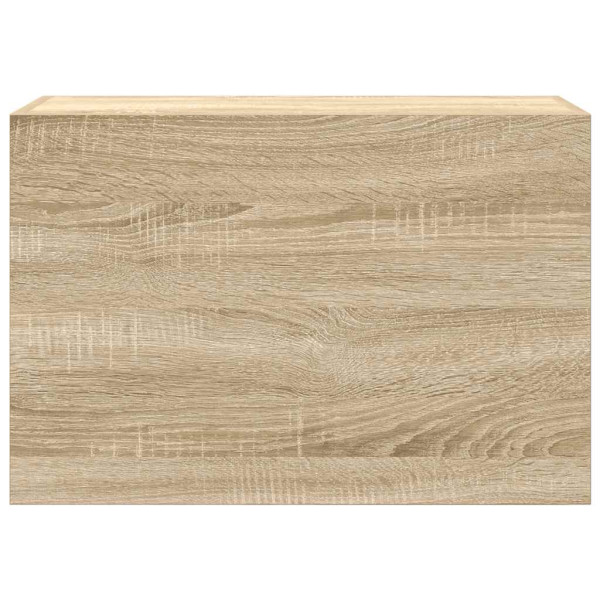 Mueble de pared baño madera ingeniería roble Sonoma 60x25x40 cm M 4