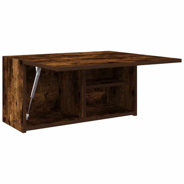 Mueble de pared baño madera ingeniería roble ahumado 60x25x30cm M 5