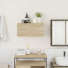 Mueble de pared baño madera ingeniería roble Sonoma 60x25x30 cm 3