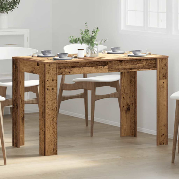 Mesa de comedor de madera contrachapada madera vieja M 4