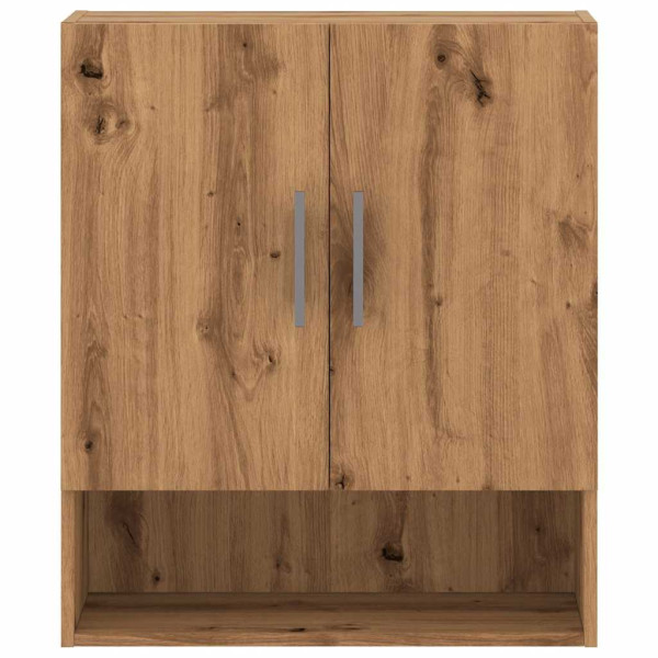 Armario de pared madera de ingeniería roble artesano 60x31x70cm M 4