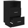 Mesas de cabeceira 2 pcs com 2 gavetas 36x36x68 cm preto 5