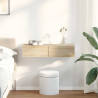 Estante de pared con cajones madera contrachapada roble sonoma 1