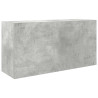 Mueble de pared baño madera ingeniería gris hormigón 80x25x40cm 2