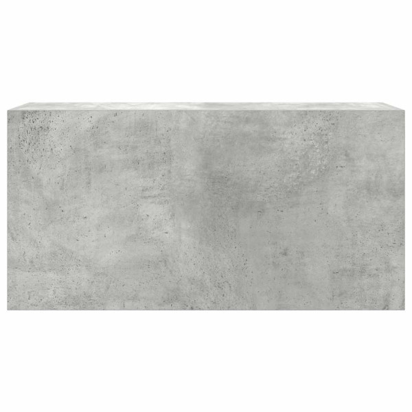 Mueble de pared baño madera ingeniería gris hormigón 80x25x40cm M 4