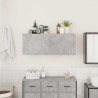 Mueble pared baño madera ingeniería gris hormigón 100x25x40 cm 3