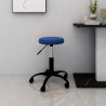 Silla de oficina giratoria de terciopelo azul 1