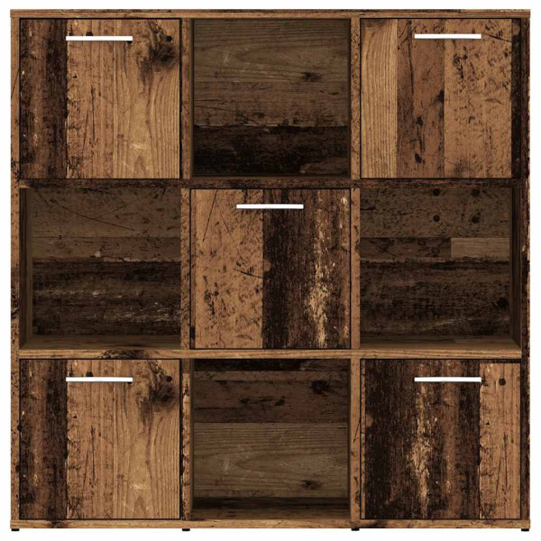 Estantería madera de ingeniería color envejecido 90x28x90 cm M 5