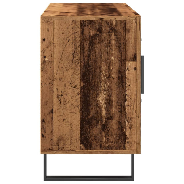 Aparador de madera de ingeniería envejecida 100x36x60 cm M 5