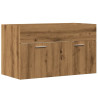 Mueble de lavabo de baño madera roble artisan 80x38.5x46 cm 2