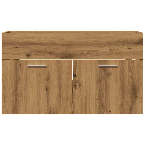 Mueble de lavabo de baño madera roble artisan 80x38.5x46 cm M 4