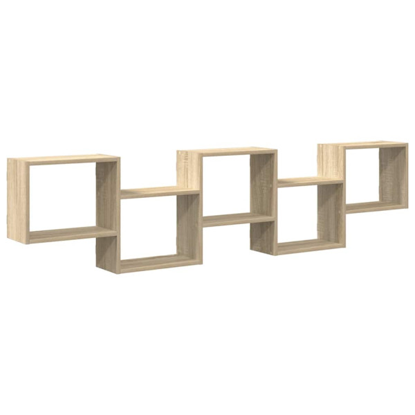 Estante cubo de pared 5 compartimentos madera roble Sonoma M 2