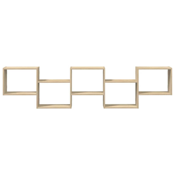 Estante cubo de pared 5 compartimentos madera roble Sonoma M 4