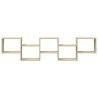 Estante cubo de pared 5 compartimentos madera roble Sonoma 4