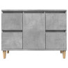 Armario de lavabo madera contrachapada gris hormigón 80x33x60cm 4
