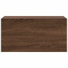 Mueble de pared baño madera ingeniería roble marrón 60x25x30cm 4