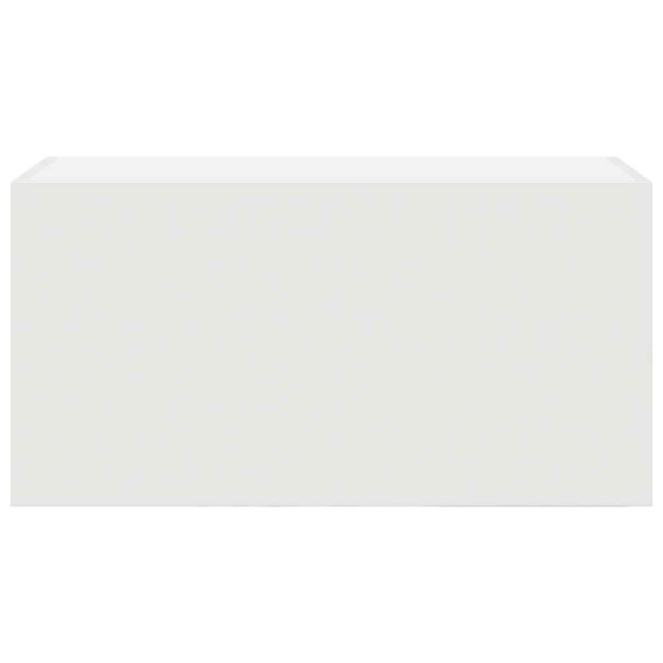 Mueble de pared de baño madera ingeniería blanco 60x25x30 cm M 4