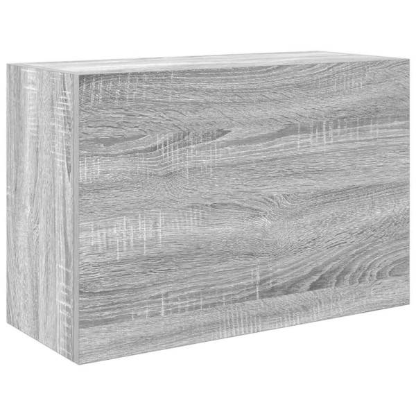 Armario de pared baño madera ingeniería gris Sonoma 60x25x40 cm M 2