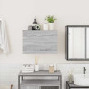 Armario de pared baño madera ingeniería gris Sonoma 60x25x40 cm 3