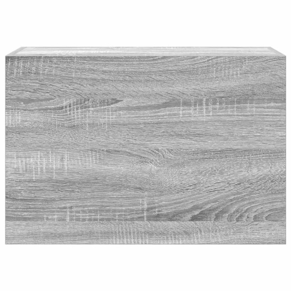 Armario de pared baño madera ingeniería gris Sonoma 60x25x40 cm M 4