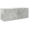Mueble de pared baño madera ingeniería gris hormigón 80x25x30cm 2