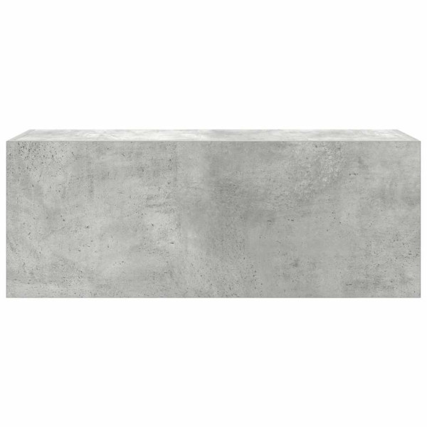 Mueble de pared baño madera ingeniería gris hormigón 80x25x30cm M 4