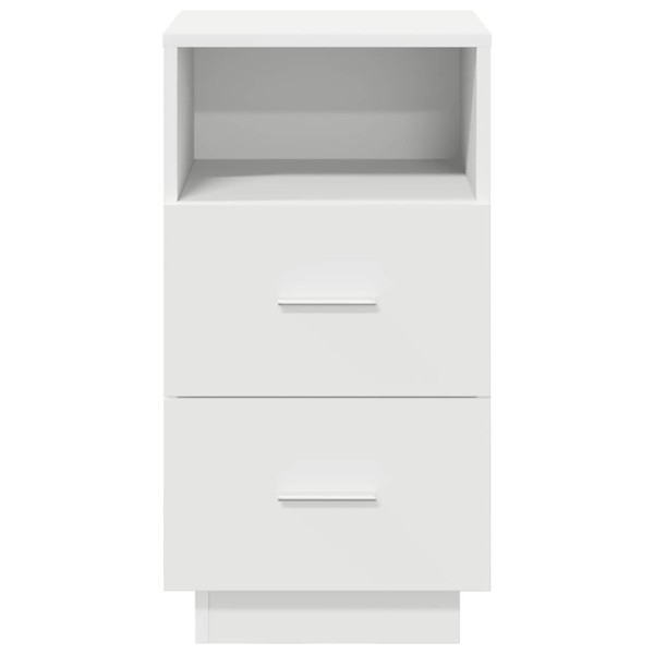 Mesillas de noche 2 uds con 2 cajones blanco 36x36x68 cm M 4