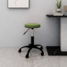 Silla de oficina giratoria de terciopelo verde claro 1