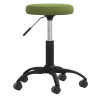 Silla de oficina giratoria de terciopelo verde claro 2