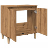 Mueble de lavabo madera de ingeniería roble artisan 58x33x60 cm 5