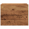 Mesita de noche de pared madera envejecida 40x32x30 cm 4