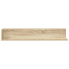 Estantes pared 2 uds madera roble Sonoma 100x16.5x16.5 cm 4