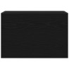 Mueble de pared de baño madera ingeniería negro 60x25x40 cm 4
