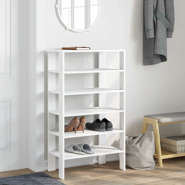 Mueble zapatero madera contrachapada blanco 61x32x105 cm M 3