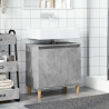 Mueble de lavabo madera contrachapada gris hormigón 58x33x60cm 3