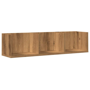 Estante de pared CD madera ingeniería roble artisan 75x18x18 cm H