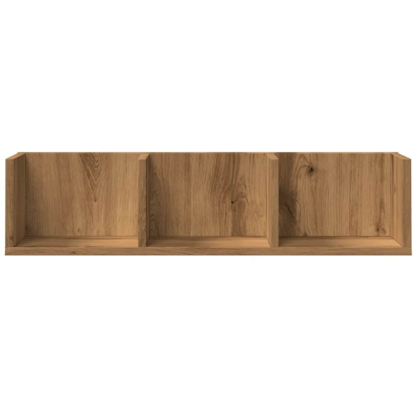 Estante de pared CD madera ingeniería roble artisan 75x18x18 cm M 4