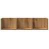 Estante de pared CD madera ingeniería roble artisan 75x18x18 cm 4