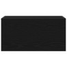 Mueble de pared de baño madera ingeniería negro 60x25x30 cm 4