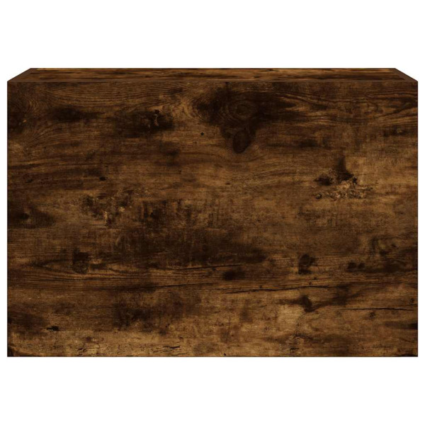 Mueble de pared baño madera ingeniería roble ahumado 60x25x40cm M 4
